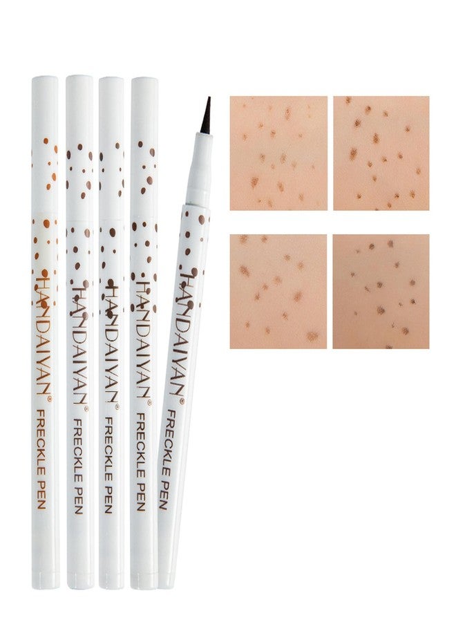 WenFeng 4 PCS Freckle Pen,Natural Lifelike Faux Fake Freckles Makeup Pen - Image 2