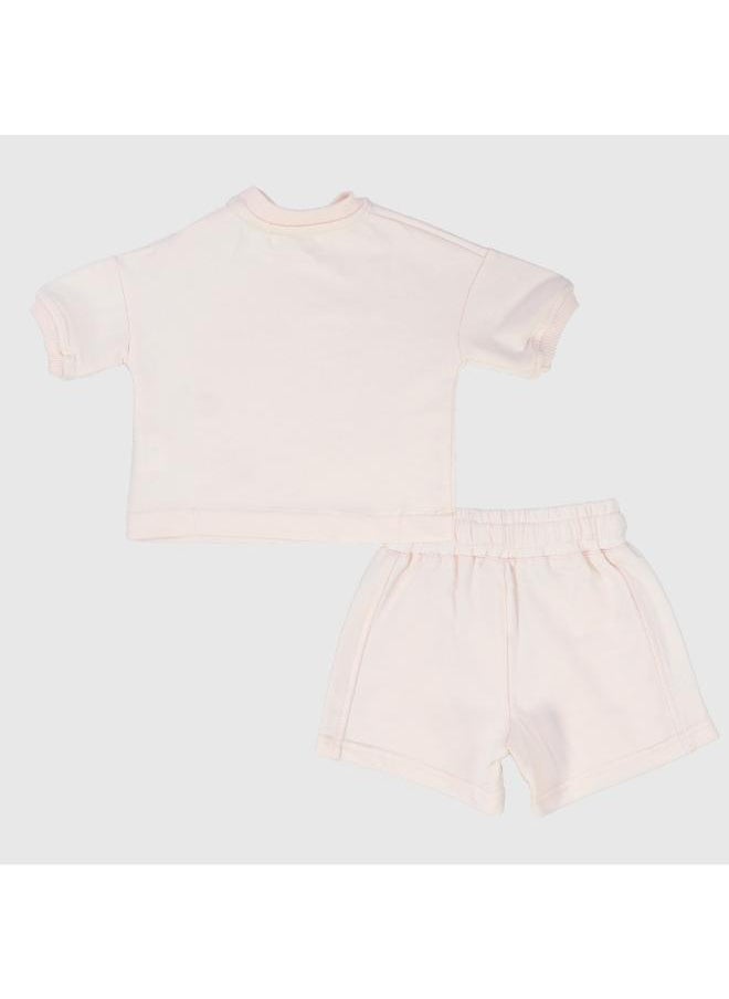 playmore - Unisex Pink 2-Piece Outfit Set - Image 1