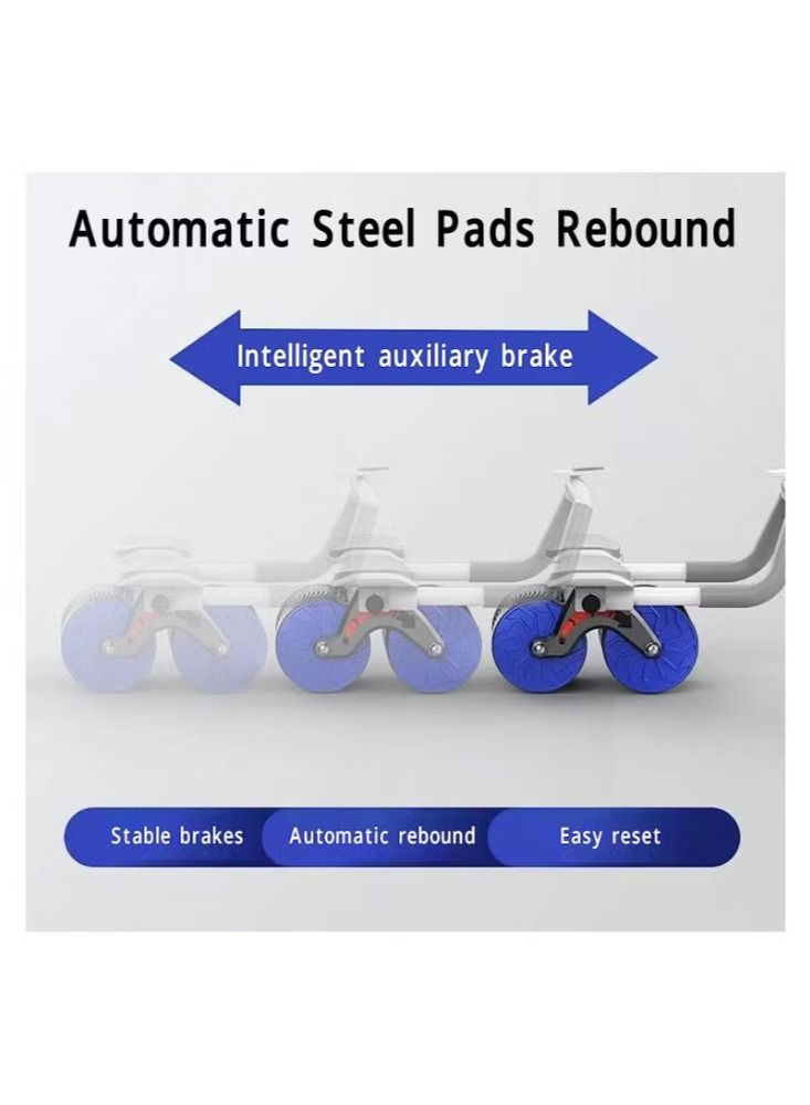 Dreamzon Rebound Abdominal Wheel - Non-Slip Double Wheels with Elbow Support and Knee Pad for Abs Workout and Core Training - Image 2