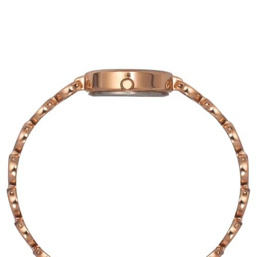 TIMEX Classics Analog Watch for Women with Rose Gold Round Dial & Rose Gold Brass Bracelet Band Water Resistant Women's Wrist Watches - TWEL11434 - Image 5