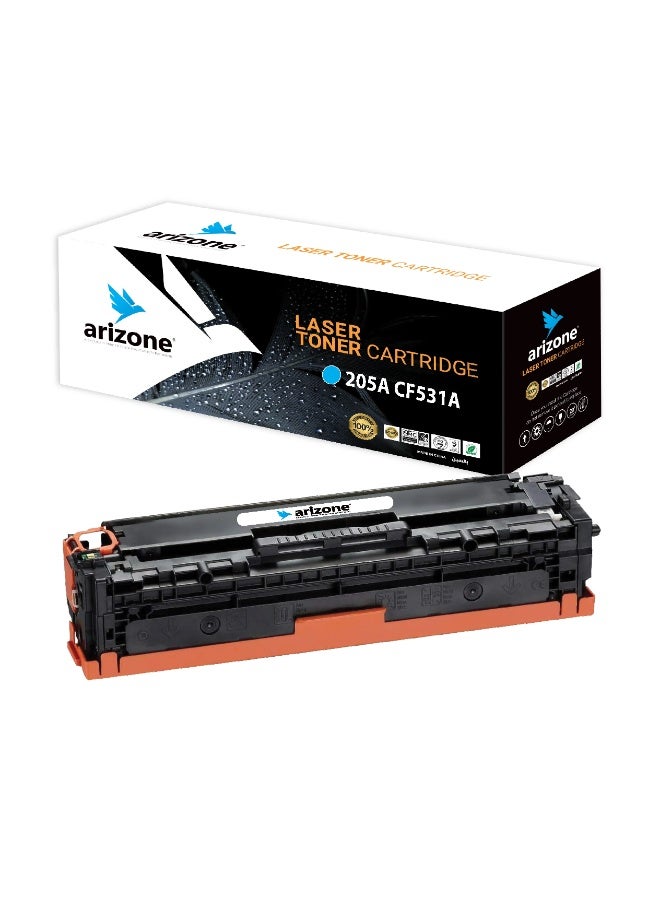 arizone 205A Toner Cartridge Replacement for HP 205A (CF531A )– Works with HP Colour LaserJet Pro M180nw M181fw M154a M154nw Printers - Image 1