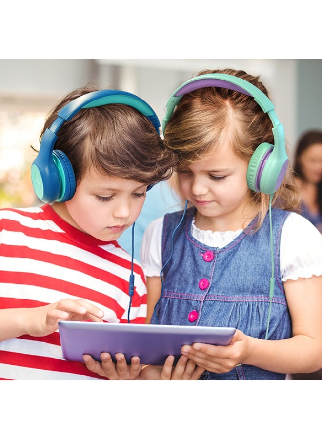 إيرفن سماعات EarFun Kids للأطفال مزودة بميكروفون، سماعات سلكية بحد أقصى لمستوى الصوت 85/94 ديسيبل، خاصية مشاركة الصوت، صوت ستيريو، عصابة رأس قابلة للتعديل، مناسبة للمدرسة والسفر والهاتف والتابلت. - Image 4