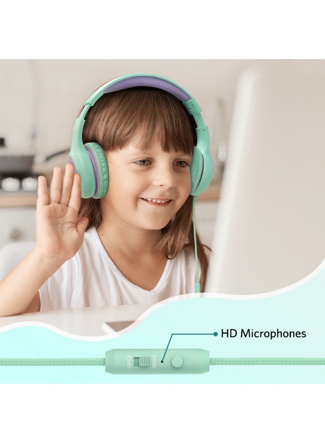 إيرفن سماعات EarFun Kids للأطفال مزودة بميكروفون، سماعات سلكية بحد أقصى لمستوى الصوت 85/94 ديسيبل، خاصية مشاركة الصوت، صوت ستيريو، عصابة رأس قابلة للتعديل، مناسبة للمدرسة والسفر والهاتف والتابلت. - Image 3