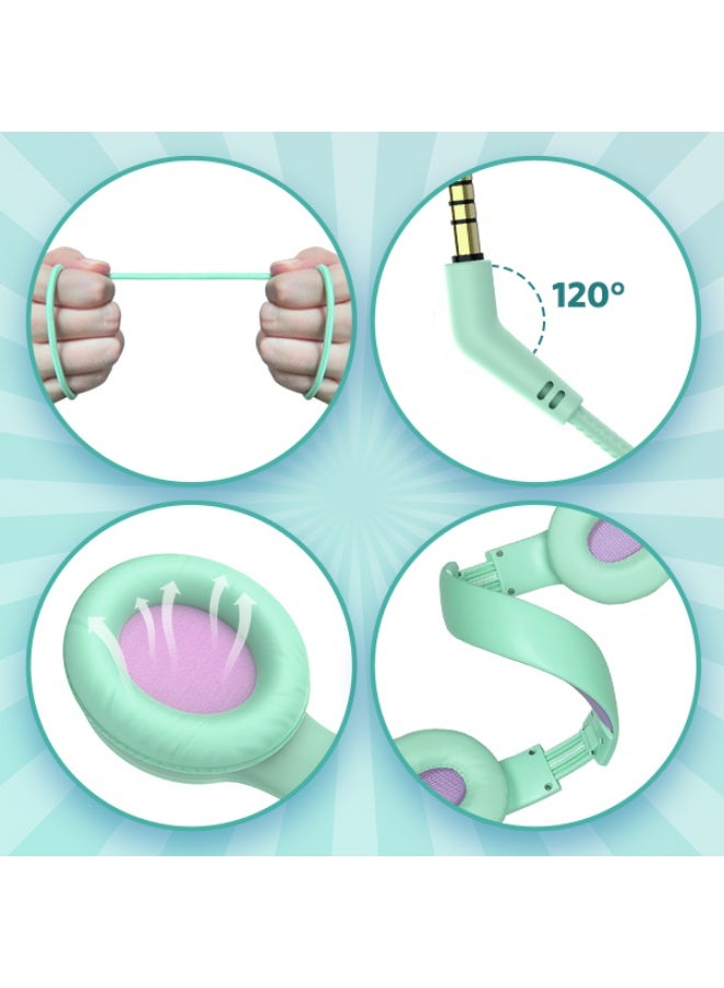 إيرفن سماعات EarFun Kids للأطفال مزودة بميكروفون، سماعات سلكية بحد أقصى لمستوى الصوت 85/94 ديسيبل، خاصية مشاركة الصوت، صوت ستيريو، عصابة رأس قابلة للتعديل، مناسبة للمدرسة والسفر والهاتف والتابلت. - Image 5