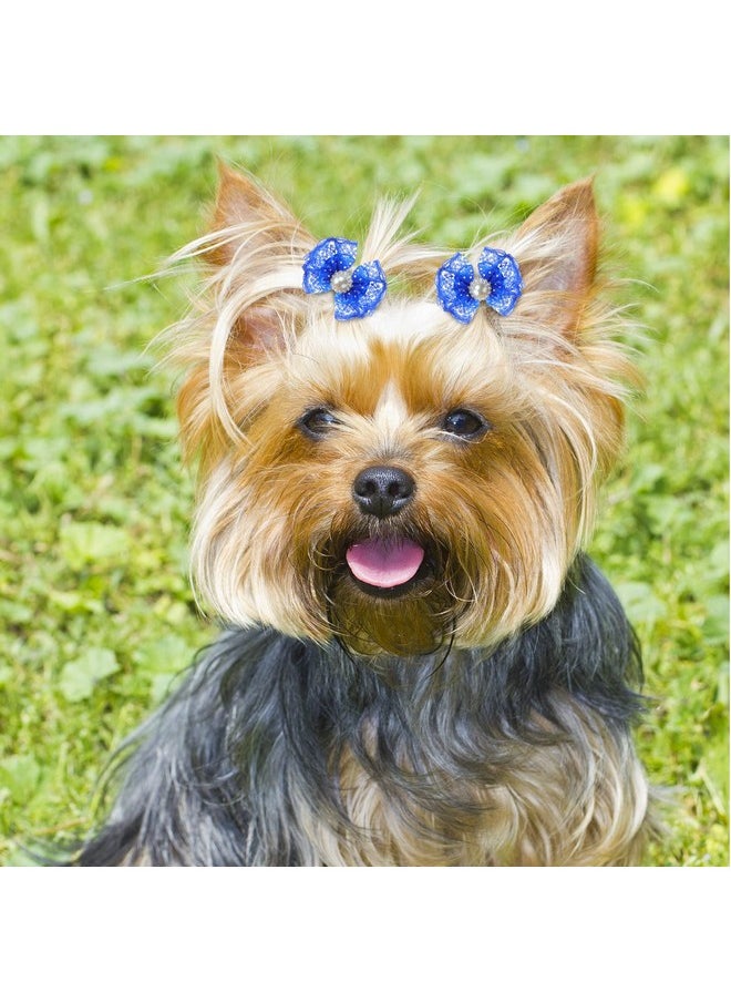 Reginary 300 Pack Dog Bows Grooming Cute Dog Hair Bows Girl With Rubber Bands Small Puppy Bowknots Colorful Hair Accessories For Dogs Puppies Pets Gift  - Image 5