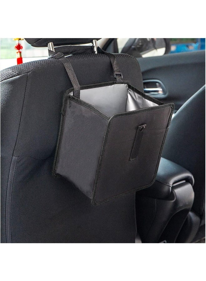 Soofam Foldable Car Trash Can, 1.85 Gallons Hanging Waterproof Leakproof Trash Can Storage Bag for Car with Large Capacity, Car Interior Accessories (Small) - Image 1