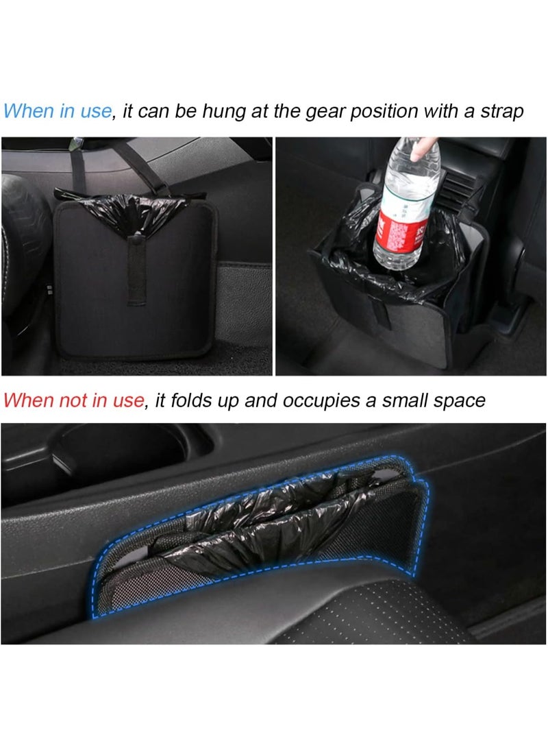 Soofam Foldable Car Trash Can, 1.85 Gallons Hanging Waterproof Leakproof Trash Can Storage Bag for Car with Large Capacity, Car Interior Accessories (Small) - Image 4