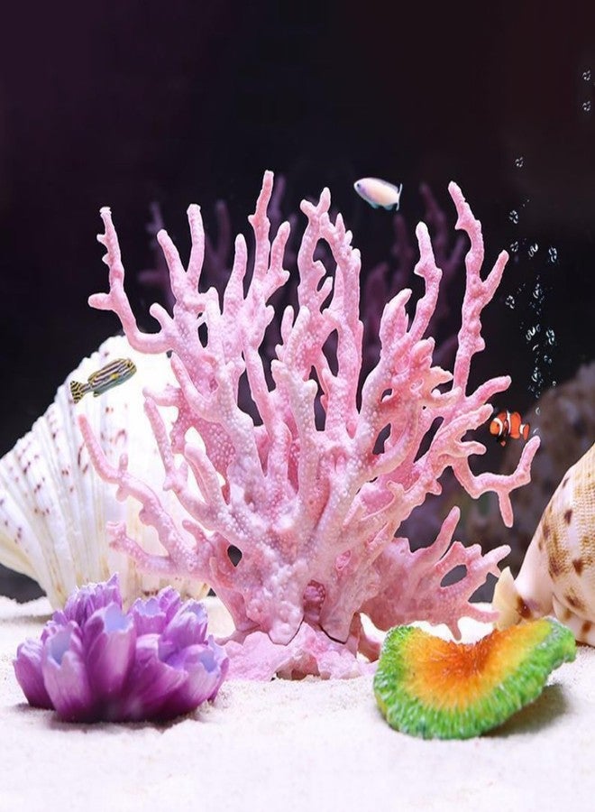 PENCK Aquarium Decorations Resin Reef Tank Decor Accessories Fake Coral Fish Tank Ornaments (Pink) - Image 3