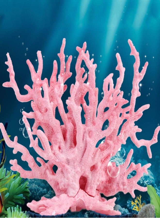 PENCK Aquarium Decorations Resin Reef Tank Decor Accessories Fake Coral Fish Tank Ornaments (Pink) - Image 2