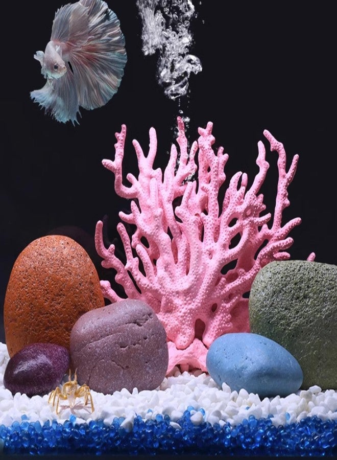 PENCK Aquarium Decorations Resin Reef Tank Decor Accessories Fake Coral Fish Tank Ornaments (Pink) - Image 4