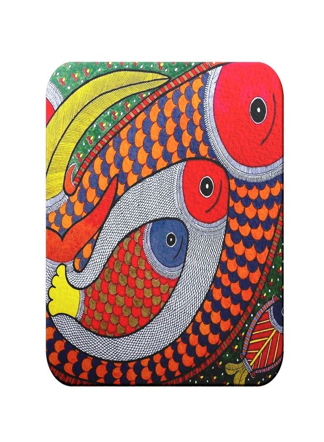 JIKRAA® Wooden Pack of 2 Square Shape Colorful Coasters | MDF Coasters for Home Kitchen, Office Desk (4 x 4 Inch) - Set of 2 (Design -8) - Image 3