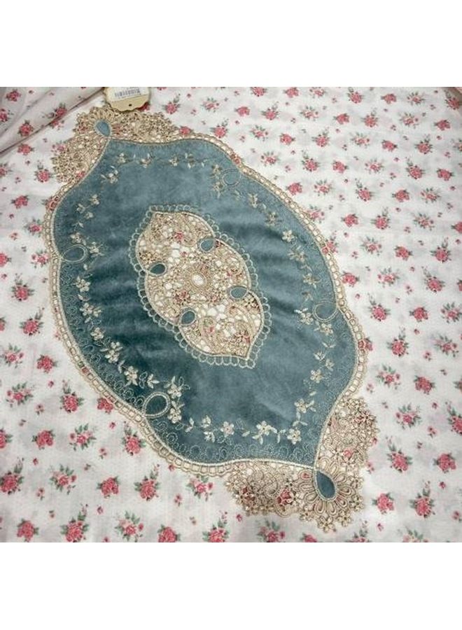 Handsomegift Lace Oval Coasters Green 38x94cm - Image 2