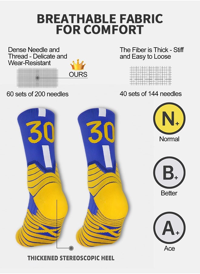 GROIC Elite Basketball Socks, Athletic Socks with 3D Ankle Protection, Football Socks & Running Socks, Compression Cushion Sport Socks Unisex  - Image 4