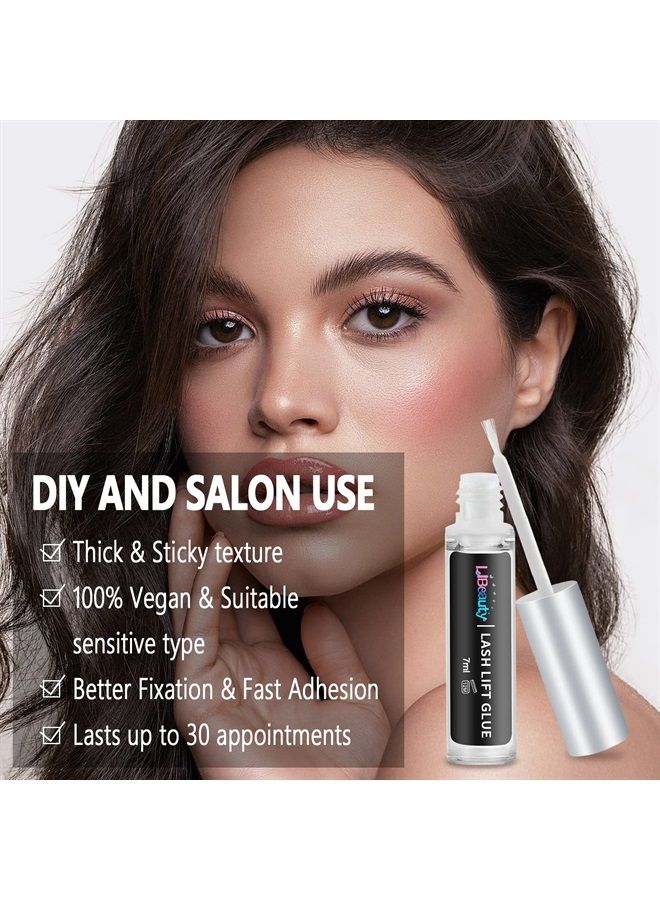 Libeauty Lash Lift Glue, Eyelash Adhesives, Eyelash Perm Glue Strong Sticky Eyelash Lifting Glue for Lash Perming or False Eyelashes Dissolves Quickly in Water - Image 1