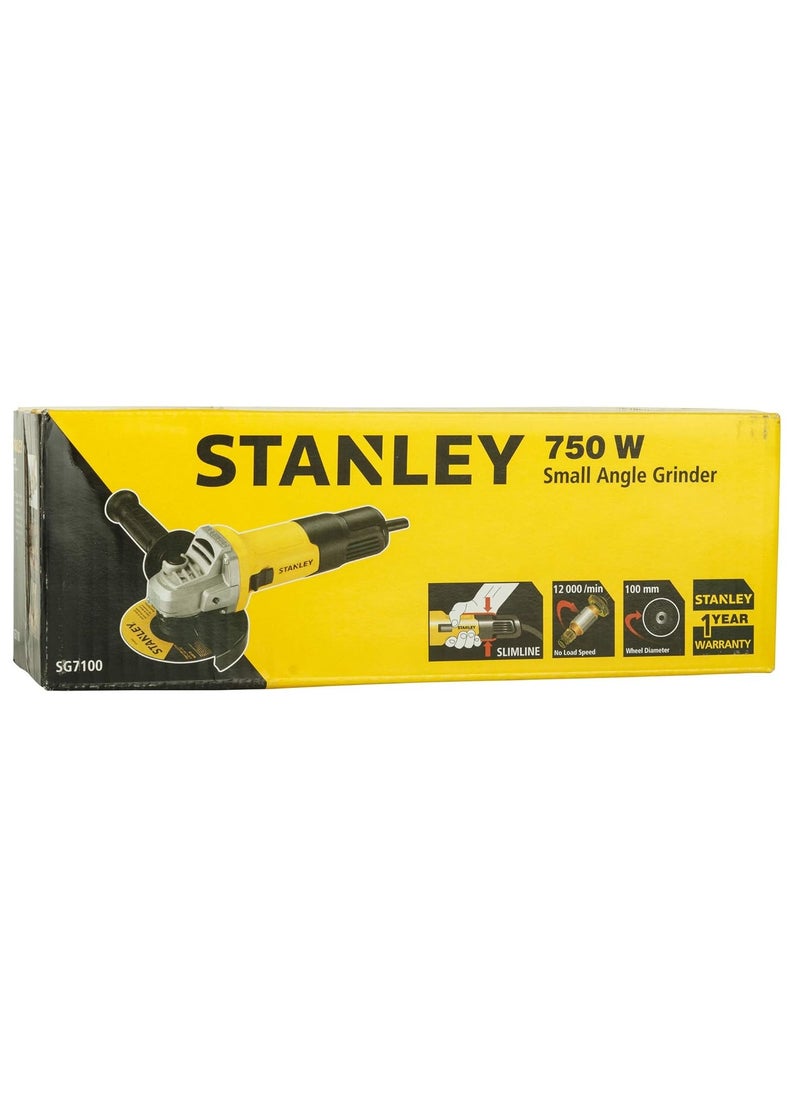 Stanley Stanley Small Angle Grinder, 750 W, 100 Mm, M10, 12,000 Rpm, Yellow/Black - Sg7100-B5  - Image 5