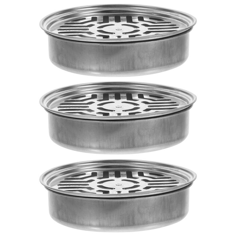 6 pcs Stainless Steel Boxes Hollow Round Burning Case Accessory Style - Image 4
