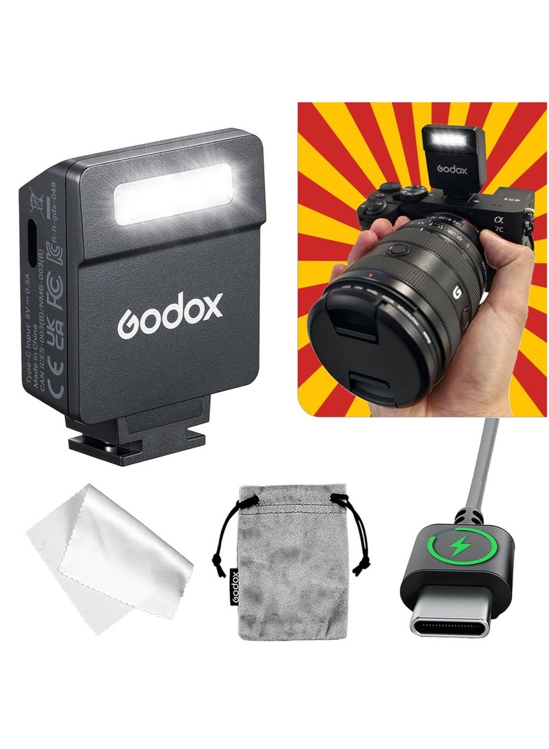 Godox iM22 Mini Camera Flash, 470 mAh Battery, 5 Power Levels, 3s Recycle Times, 440 Full Power Flashes, Manual Flash Compatible with Fuji/Canon/Sony/Nikon//Panasonic/Olympus  - Image 1