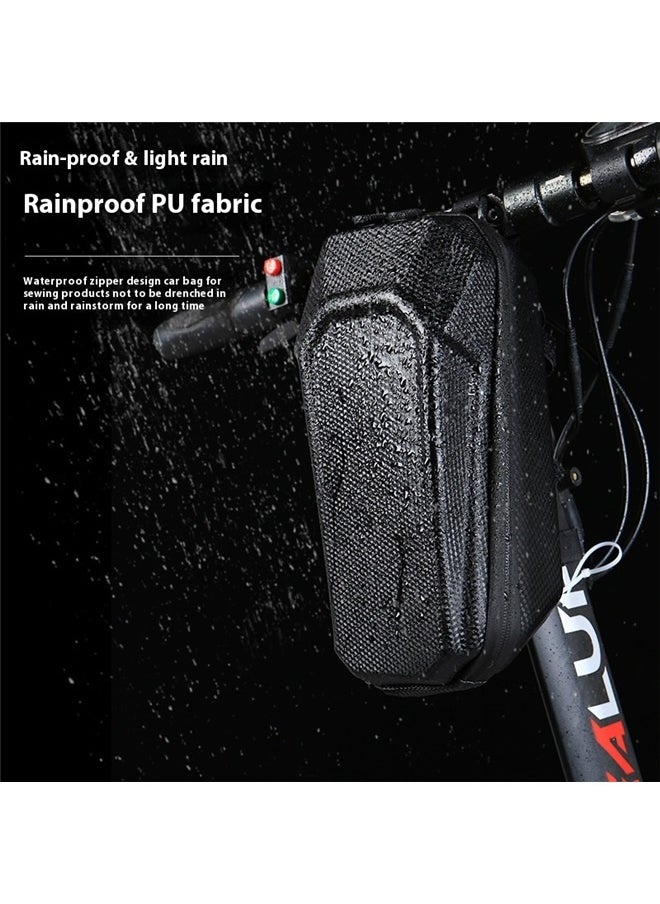 yongsheng Rainproof Electric Scooter Bag, e-bike Bike Handlebar Bag, Front Hanging Bag for Carrying Charger Tools Repair Large Capacity Hard Shell  - Image 4