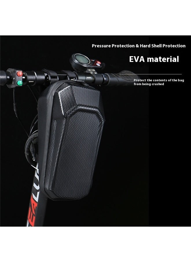 yongsheng Rainproof Electric Scooter Bag, e-bike Bike Handlebar Bag, Front Hanging Bag for Carrying Charger Tools Repair Large Capacity Hard Shell  - Image 2