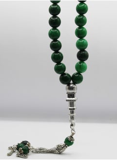 FASHION LINE Muslim Traditional Stone Rosary 33 Prayer Tasbih/Beads Green  - Image 3