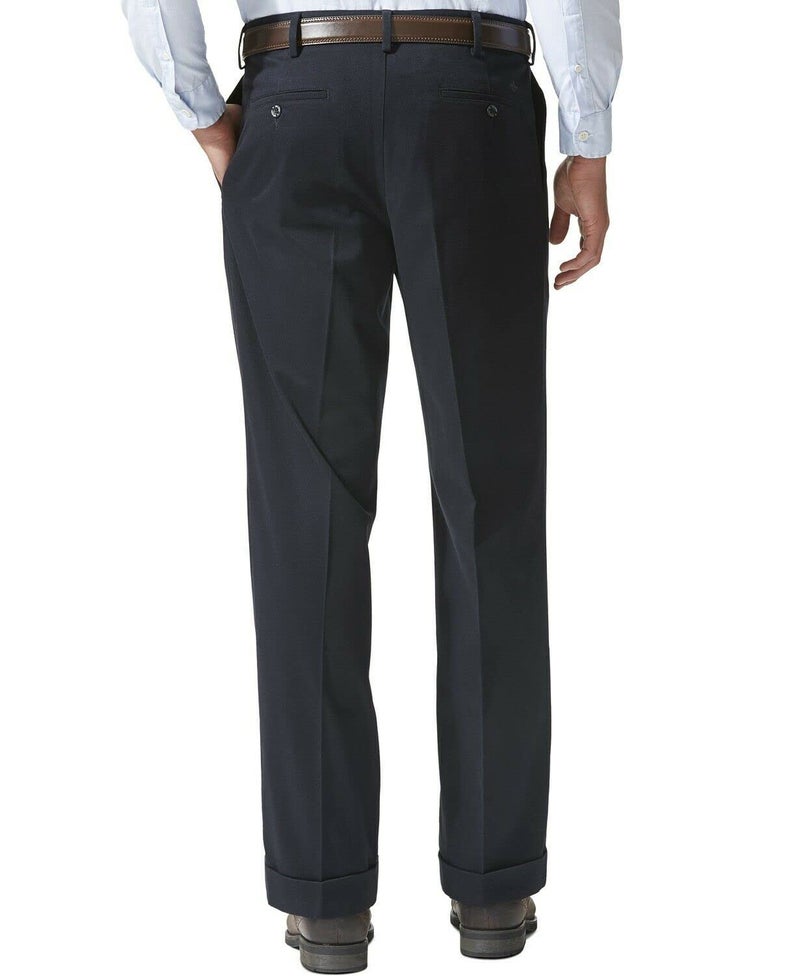 Dockers Men's Relaxed Fit Comfort Khaki Pants-Pleated, Dockers Navy, 40W x 30L - Image 3