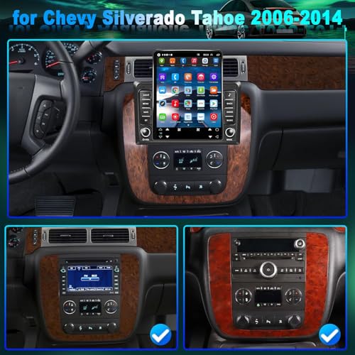 IKASEFU 9.7inch Car Radio for Chevy Chevrolet Silverado GMC Sierra 2007 2008 2009 2010 2011 2012 2013 with Wireless Carplay Android Auto IPS Bluetooth Touchscreen Stereo GPS WiFi [2+32G] - Image 2
