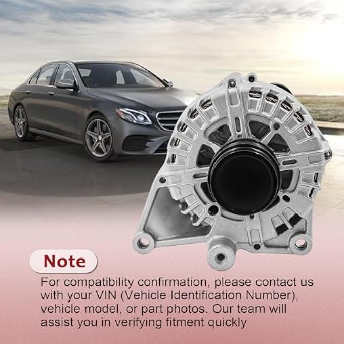 HonHuCo 000906690680 Alternator 250A Compatible with Mercedes-Benz E300 2.0L 2017-2019 555334RIV 89216370 0009066906 - Image 4