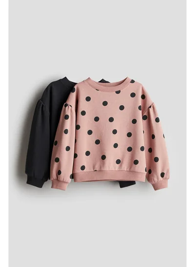 H&M 2-pack puff-sleeved sweatshirts