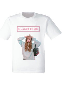 Black Pink - Lisa - Digital Printed Kids White T-Shirt  - Image 1