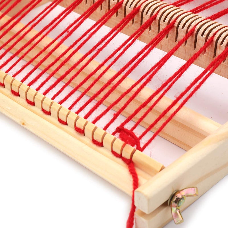 Yesland Multi-Craft Weaving Loom - Wooden Loom Large Frame Handcraft for Kids and Beginners -15.6 x 9.7 x 1.2 Inches - Image 4