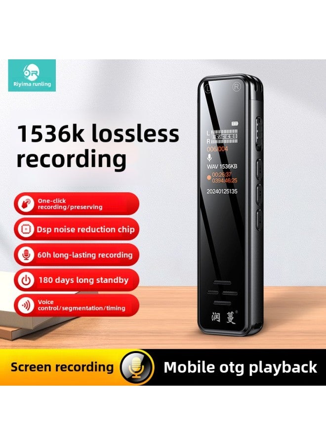 Lossless Recording Pen Professional HD Noise Reduction Business Voice Control Long Endurance To Text Dual Microphone Recorder Equipment-Capacity:8GB - Image 4