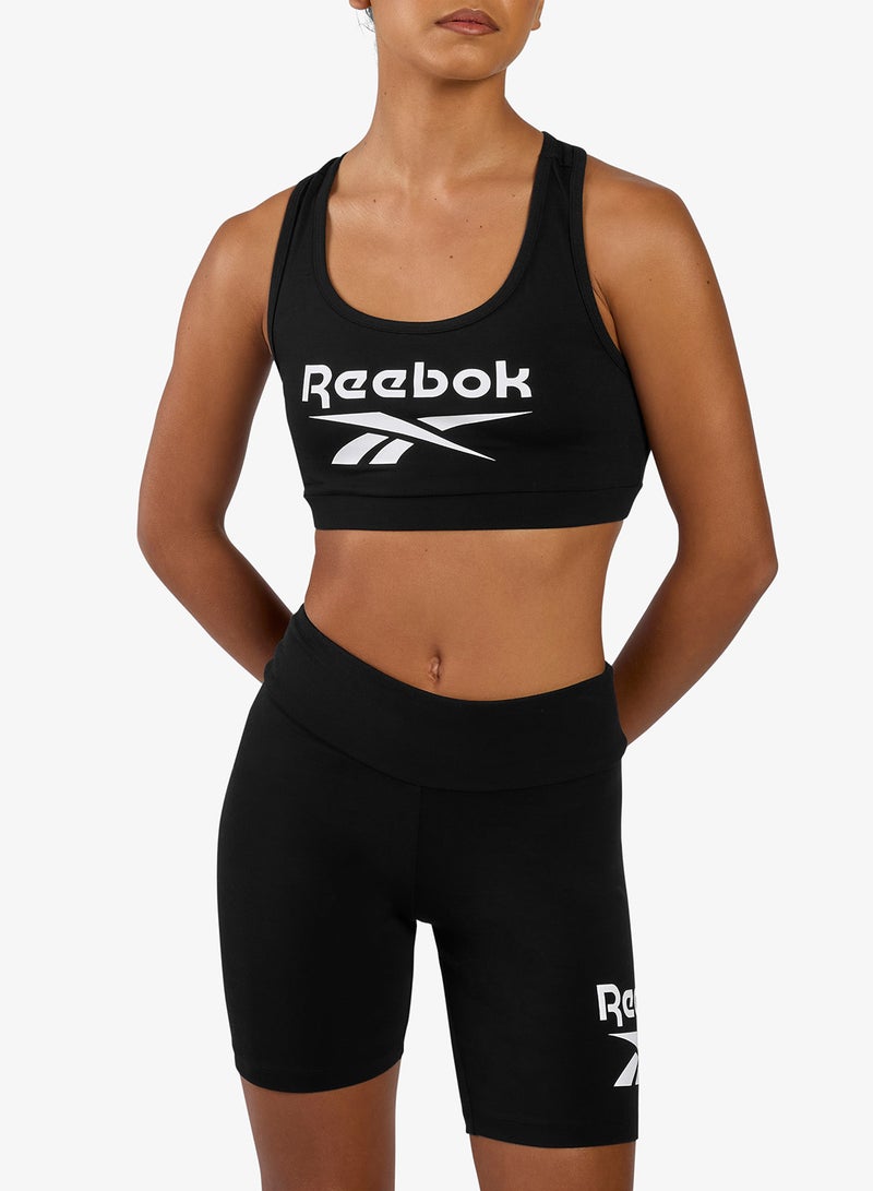 Reebok Monroe Scoop Neck Big Logo Bra Top - Image 1