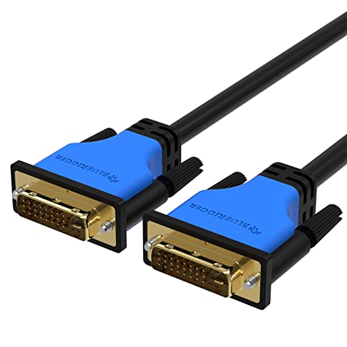 BlueRigger DVI to DVI Monitor Cable (15FT, 24+1 Dual Link, Digital Video Cable, Male to Male) - for Gaming, DVD, Laptops, HDTV and Projector - Image 1