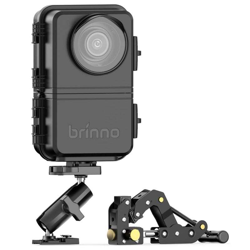 Brinno BCC5000 4K WiFi Time Lapse Camera Bundle Advanced Imaging Sensor HDR IP65 Housing Mobile App 6Month Battery Life with Extended Slots Used Bluetooth Cloud Storage Construction System