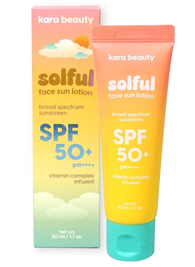 Solful Face Sun Lotion Spf 50+ Pa++++ Korean Moisurizing Sunscreen, No White Cast 1.7Oz - pzsku/Z5A4396469D3EBD90CCD5Z/45/_/1733729857/01a21062-55b9-4557-95ff-906e37761d6d