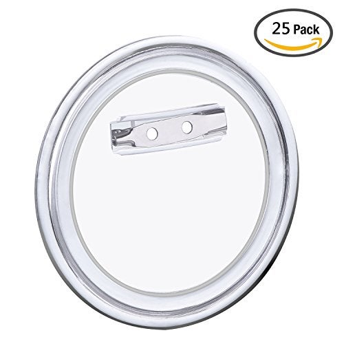 Aboat 25 Sets Design a Button Clear Acrylic Button Badges Kit with Pins for DIY Crafts and Craft Activities (2.36 Inch) - Image 5