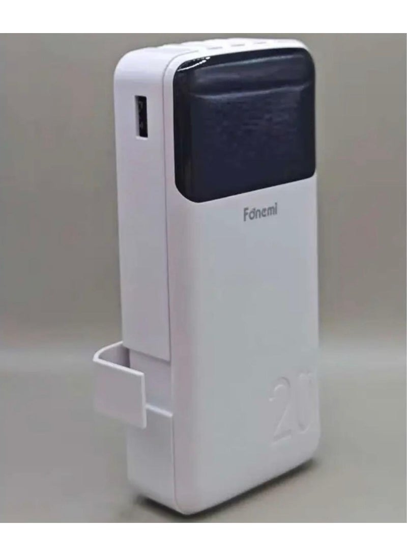 Fonemi DXB P16 20,000mAh Power Bank with Built in Cables & 2.4A Fast Charging - Image 2