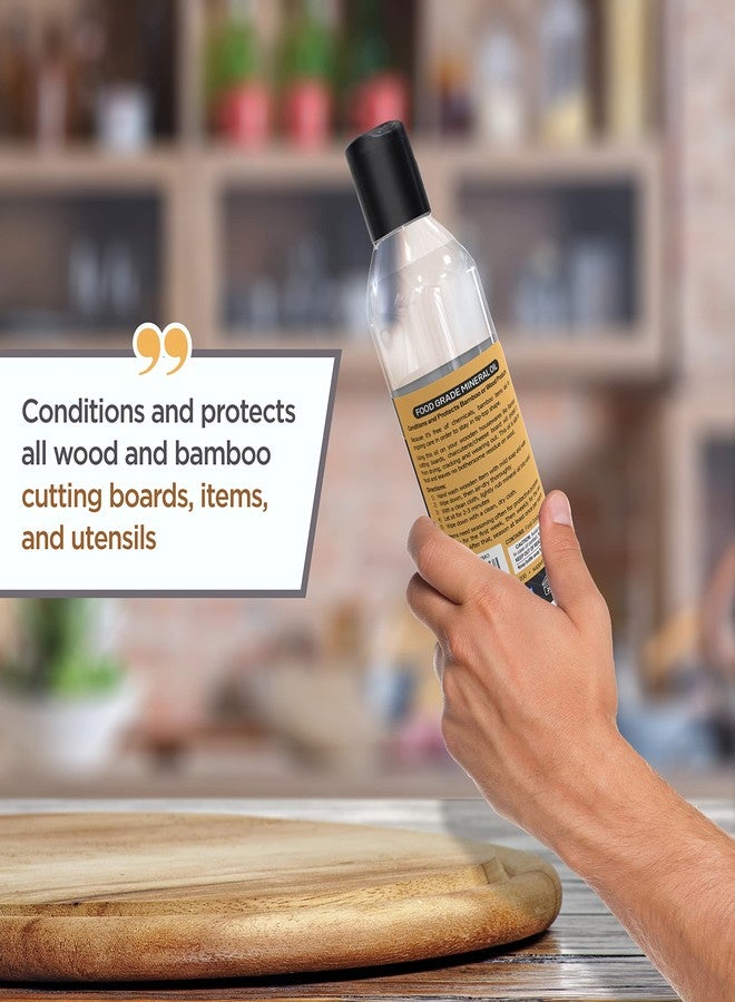 Bambüsi Food Grade Mineral Oil for Wood Cutting Board Conditioner, 12oz - Image 4