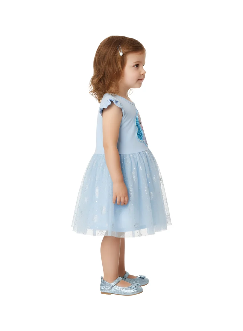 بيداني Elsa and Anna Blue Frost Dress