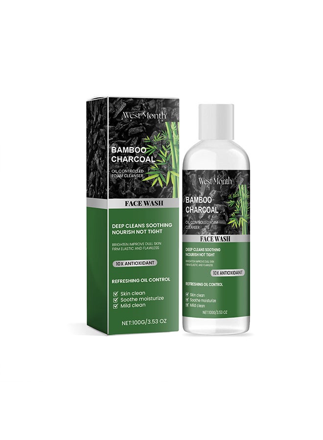 القمر الغربي غسول الوجه بالفحم ينظف الوجه ويرطبه وينعشه. - Image 1