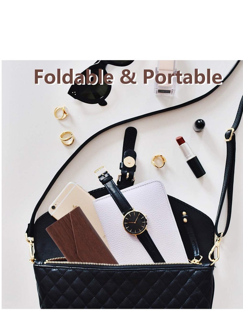 Excefore حافظات النظارات المحمولة القابلة للطي من مادة البولي يوريثان، واقيات النظارات الصلبة المقاومة للسقوط، معظم أنماط النظارات الشمسية، نظارات القراءة للطلاب والعاملين في المكاتب والمسافرين، 3 قطع - Image 5