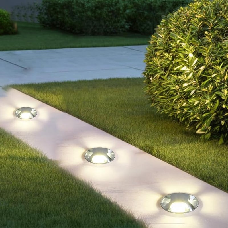 V.nice LED Underground Light, IP65 Waterproof In-Ground Landscape Spotlight, 6W 3000K/Blue, AC220-240V, Aluminum+Stainless Steel, for Outdoor Pathway, Driveway, Garden – VN/DM7501 Series - Image 5