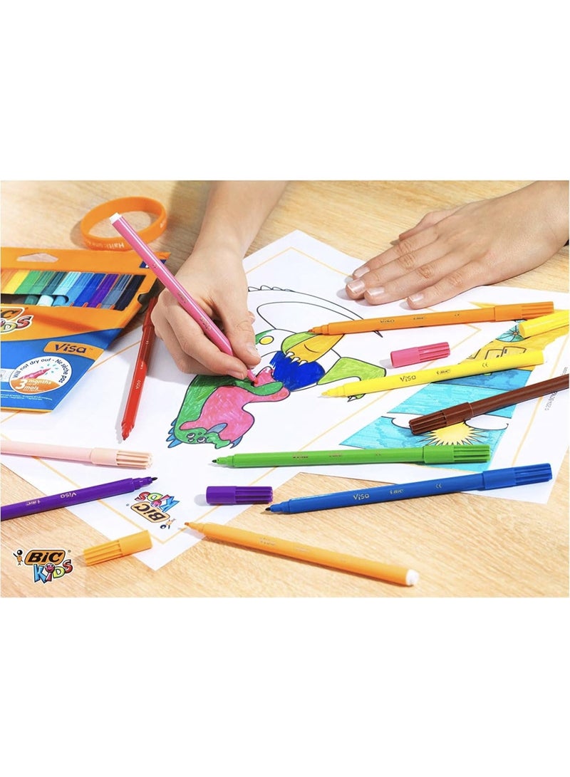 Bic 12-Piece Felt Pen For Kids Multicolour - Image 3