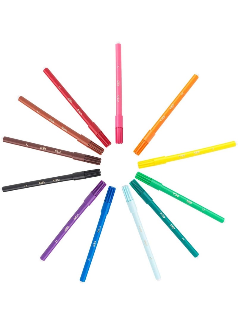 Bic 12-Piece Felt Pen For Kids Multicolour - Image 2
