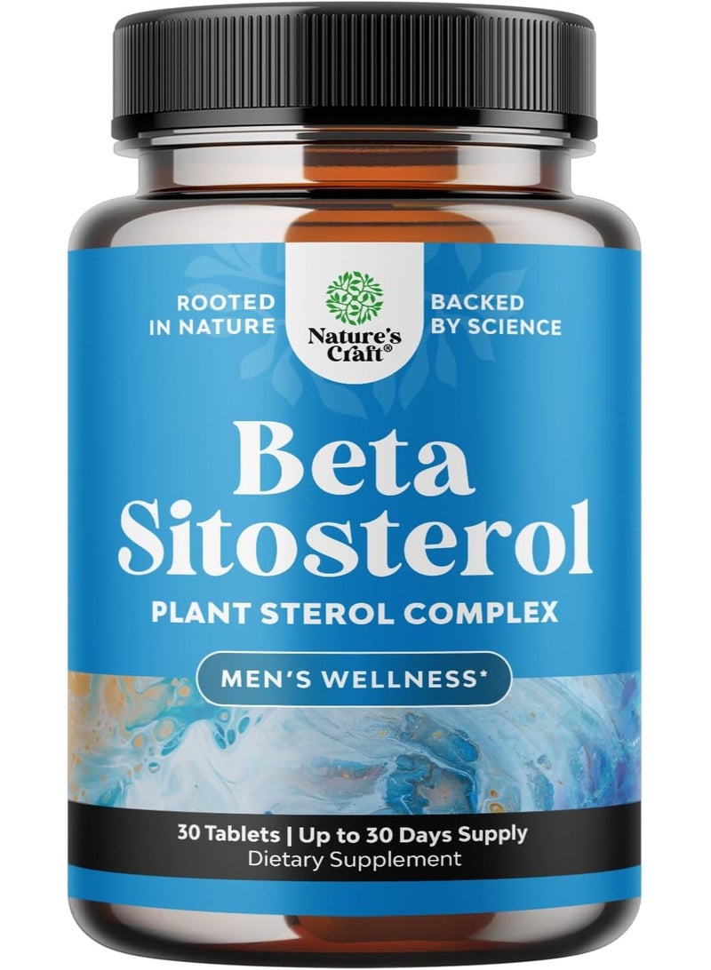 Natures Craft Beta Sitosterol, Plant Sterol Complex, 30 Tablets - Image 1