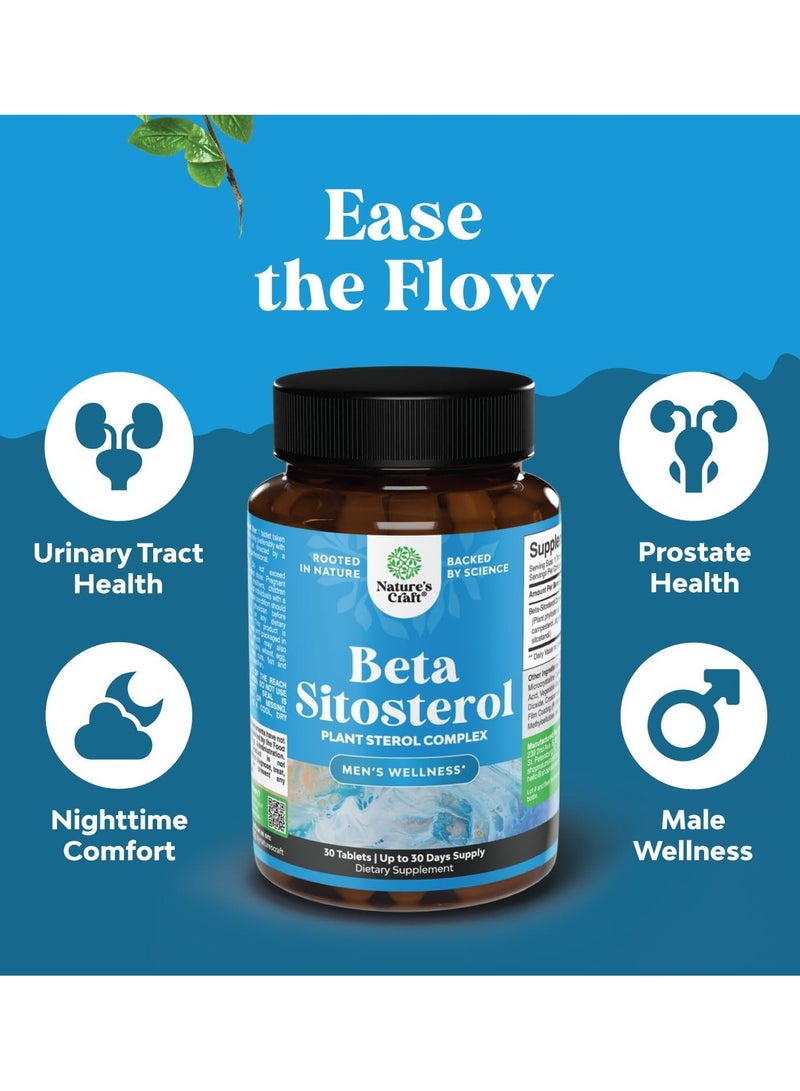 Natures Craft Beta Sitosterol, Plant Sterol Complex, 30 Tablets - Image 3