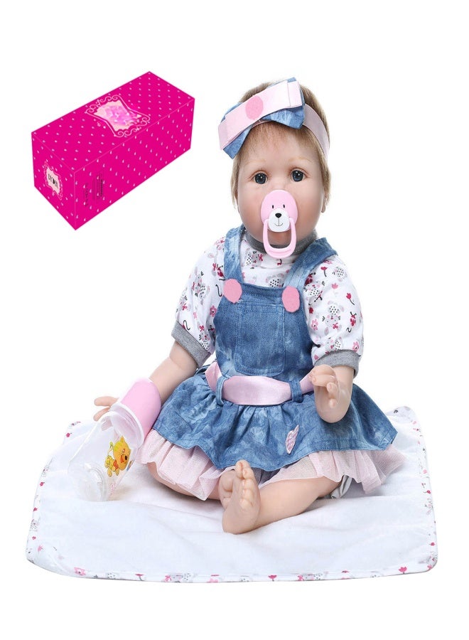 ان بي كي دمية طفل حديث الولادة مقاس 16 بوصة، هدية للأطفال، مصنوعة من قماش - Image 1