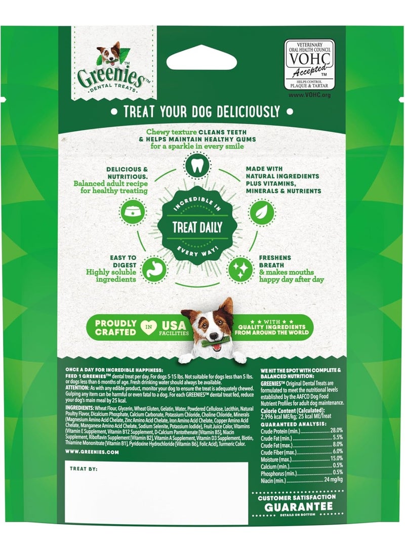 Greenies Veterinarian-Recommended Natural Dental Dog Treats Teenie Size, Original Flavor, 6 oz. Pack, 22 Count - Image 4