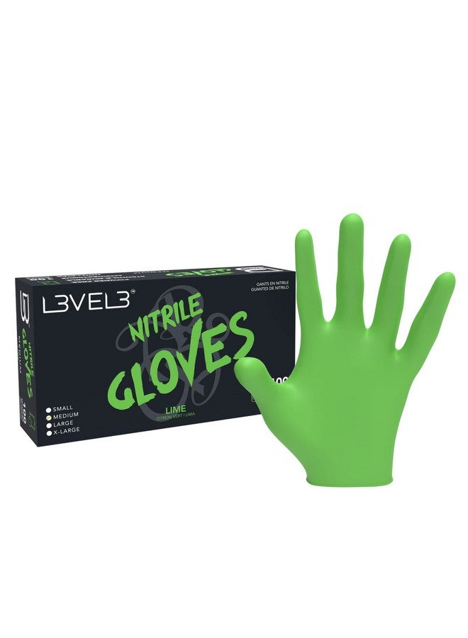 L3 L3 Level 3 Nitrile Gloves - Professional Heavy Duty Disposable Gloves - Latex Free - Fits Snug - Box of 100 - Image 1