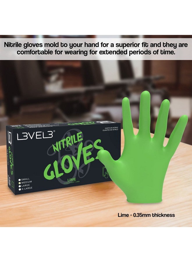 L3 L3 Level 3 Nitrile Gloves - Professional Heavy Duty Disposable Gloves - Latex Free - Fits Snug - Box of 100 - Image 3
